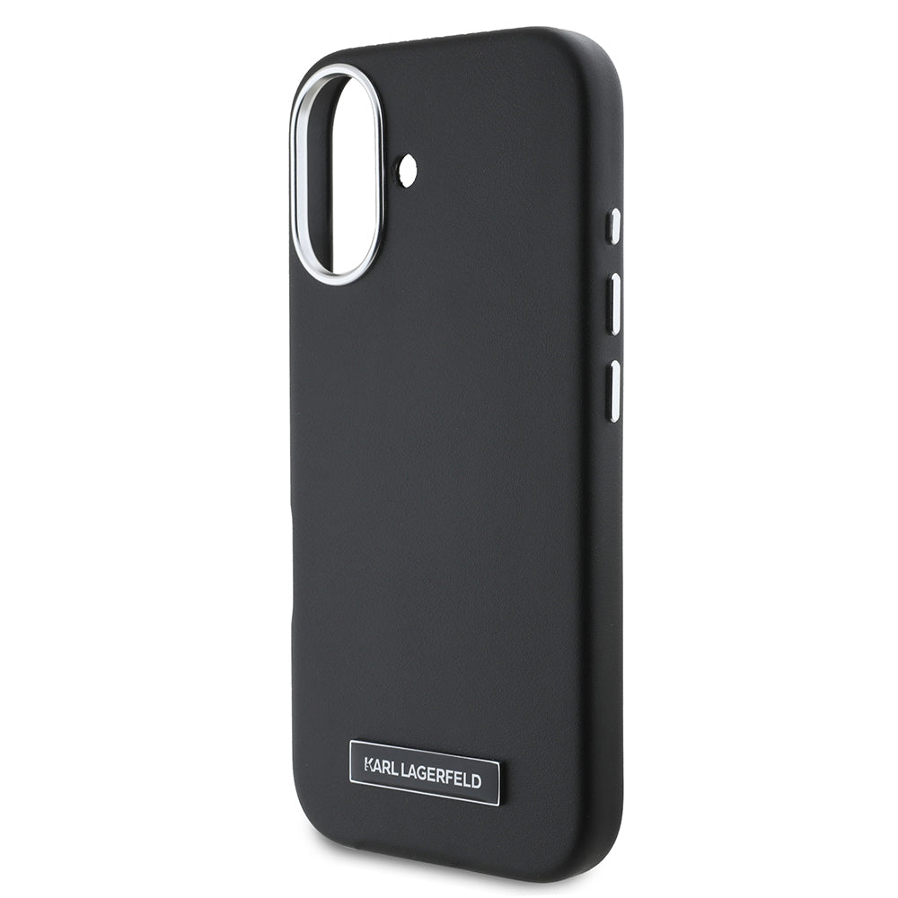 Karl Lagerfeld iPhone 16 Plus Orjinal Lisanslı Magsafe Şarj Özellikli Metal Kamera ve Buton Tasarımlı Plaka Logolu PU Deri Telefon Kılıfı-6 Karl Lagerfeld iPhone 16 Plus Orjinal Lisanslı Magsafe Şarj Özellikli Metal Kamera ve Buton Tasarımlı Plaka Logolu PU Deri Telefon Kılıfı-6